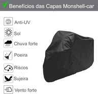 Capa de Moto Premium em Couro Impermeável: Proteção Total Anti-UV e Anti-Risco para Titan, Factor e Fazer (Tamanho M) - imagem 5