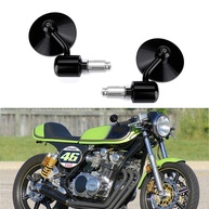 Espelhos de Guidão CNC 7.6cm para Honda, Yamaha, Suzuki - Estilo e Segurança Premium - imagem 1