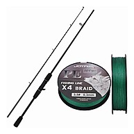 Kit Vara e Carretilha JOYFOX 17+1 Rolamentos – Pesca Esportiva Premium - imagem 2