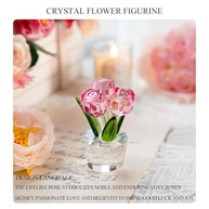 Estatueta Rosa de Cristal 8x5cm - Presente Romântico e Decorativo Premium - imagem 5