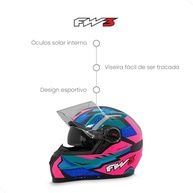 Capacete Fox FW3 GTX com Óculos Interno Integrado - Segurança e Estilo Premium - imagem 5