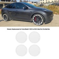 Protetores de Aro 21" para Tesla Model Y 2021-2024: Proteção Premium e Estilo Gunpowder - imagem 4