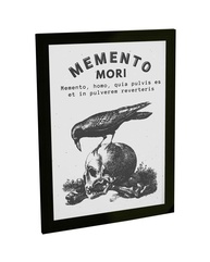Quadro Decorativo A4 Memento Mori Estoicismo - Papel Fotográfico Premium - imagem 1