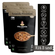 Kit 3 Granola Premium Vegana Castanhas Frutas 200g cada Tia Sônia - imagem 4
