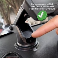 Suporte Veicular Universal Premium: GPS e Celular com Ventosa Anti-Queda - imagem 3