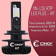 Kit Lâmpadas LED H7 6500K 6000 Lumens – Iluminação Premium - imagem 2