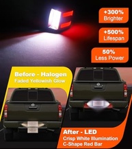 Luzes LED Placa Traseira para Nissan Frontier, Titan, Xterra, Armada e Equator - Iluminação Premium - imagem 3