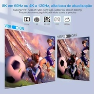 Switch HDMI 2.1 8K Premium: 5 Entradas / 1 Saída - Imersão Total 4K@120Hz e 8K@60Hz - imagem 5