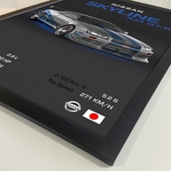 Quadro Nissan Skyline R34 GT-R 40x60cm - Impressão Premium com Moldura Ecológica - imagem 5