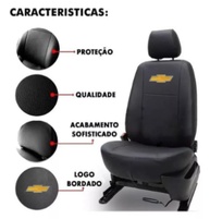 Kit Premium: Capa de Couro para Banco + Volante + Tapetes - Corsa Classic e Celta - imagem 2