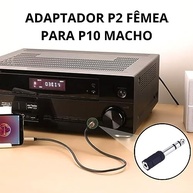 Adaptador P2 Fêmea para P10 Macho Estéreo ONYK Premium: Conecte Seus Equipamentos com Qualidade! - imagem 4