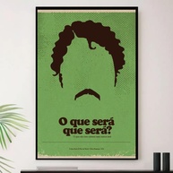 Quadro Chico Buarque Música Brasileira Decorativo A3 35x45cm - Moldura Premium Madeira - imagem 1