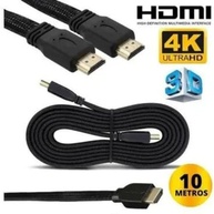 Cabo HDMI Gold 10m 4K 3D Full HD Blindado em Nylon Dourado 24K - Conexão Premium - imagem 3