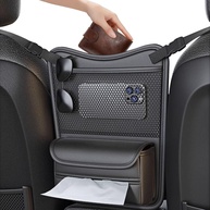 Organizador de Carro Premium em Couro Napa: Mantenha Tudo no Lugar! - imagem 1