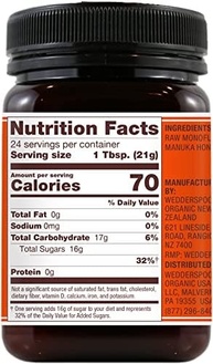 Mel Wedderspoon Raw Premium Manuka Honey, KFactor 16, 17.6 Oz - imagem 3