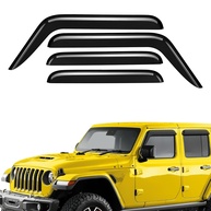 Defletores de Chuva Premium para Jeep Wrangler JL (2020-2025) - Proteção e Estilo Aerodinâmico - imagem 1