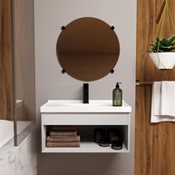 Gabinete para Banheiro com Cuba 60cm - Livorno Lineo em MDF Premium - imagem 1