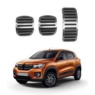 Pedaleira Esportiva em Aço Inox para Renault Kwid Manual - Design Premium - imagem 3