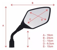 Retrovisor Haste Fixa XRE 300: Visão Cristalina e Estilo Premium para Sua Moto - imagem 3