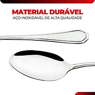 Colher Sobremesa Inox: Kit 24 Peças Premium - imagem 2