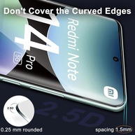 Película Redmi Note 14 Pro: Vidro Curvo 3D Premium - imagem 3