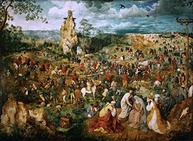 A Procissão ao Calvário (1564) de Pieter Bruegel - Reprodução em Canvas Premium 75x102 - imagem 2