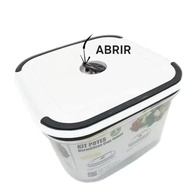 Kit 5 Potes Herméticos Premium Quadrados para Geladeira - Sem BPA, com Vedação Total para Frutas, Legumes e Refeições - imagem 4