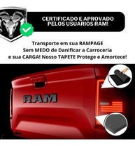 Tapete Resistente para Caçamba Ram Rampage Rebel 23/24 - Proteção Premium Pratic Preto - imagem 4