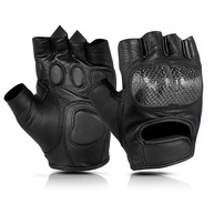 Luvas de Motocicleta Masculinas Daniel Smart: Couro Premium, Gel e Proteção para Aventura - imagem 2