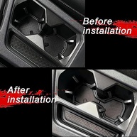 Forro de Borracha Premium para VW Taos 2020-2025: Proteção e Estilo para o Console Central e Bolsos de Porta - imagem 4