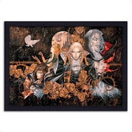 premium-quadro-arte-jogos-the-decorativo-of-de-a-para-castlevania-symphony-fas-night-a