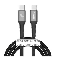 Cabo USB-C Tipo C Turbo 60W Premium Ultra Rápido Nylon Trançado e Reforçado Android e Iphone Notebook Tablet Carregamento Transferência de Dados - imagem 2