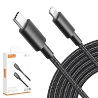 Cabo iPhone Turbo 30W Ultra Rápido 2m Nylon Trançado Tipo C AGold Premium - imagem 2