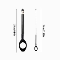Antena Corta-Pipa Retrátil Universal para Moto - Aço Inox Premium e Segurança Máxima - imagem 5