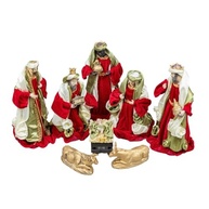 Presépio Natalino 8 Figuras em Resina Premium - Decoração Tradicional com Detalhes Ricos - imagem 4