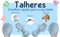 Kit Bebê Premium em Silicone com Divisórias e Talheres Ergonômicos - Rosa Claro - imagem 5