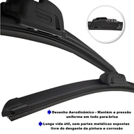 Kit 3 Palhetas Limpador Silicone Premium para Gol G2, G3, G4, G5 e G7 (2017-2022) - Visibilidade e Proteção Superior - imagem 4