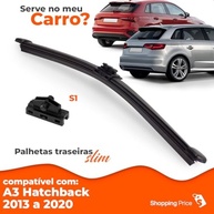Palheta Limpadora Para-Brisa Traseiro Vigia Audi A3 Hatchback 14" Slim (2013-2020) - Silicone Premium - imagem 4