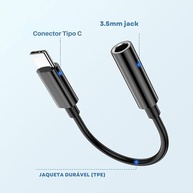 Adaptador P2 3.5mm para USB-C Premium: Som de Qualidade em Samsung, iPhone 15 e Mais! - imagem 3