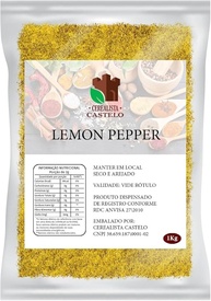 Lemon Pepper Tempero 1kg Premium Cerealista Castelo - imagem 1