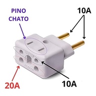 Conjunto 5 Adaptadores de Tomada Universal 10A/20A Bivolt Padrão Novo NBR14136 - Premium Dupin - imagem 5
