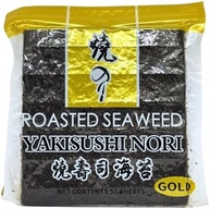 Alga Marinha Yaki Sushi Nori Gold Premium Crocante 50 Folhas - imagem 1