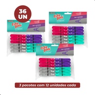 Prendedores de Roupa EsfreBom: 36 Unidades Reforçadas - imagem 1