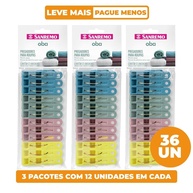Prendedores de Roupa Oba Sanremo: Kit 36 Unidades - imagem 1