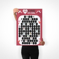 Poster Raspadinha Casal - 100 Atividades para Vida a Dois - Presente Romântico - imagem 2