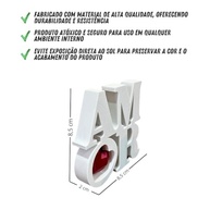 Decoração Palavra AMOR com Coração – Presente Romântico e Criativo para Casais - imagem 4