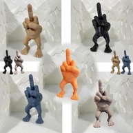 Figura de Dedo do Meio com Pernas - Estátua Engraçada para Decoração de Mesa e Presente Divertido - imagem 4