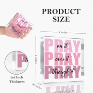 Placa Decorativa de Acrílico Rosa Inspiradora - Presente Perfeito para Mulheres Cristãs - imagem 4