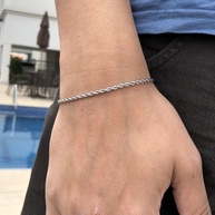 Cordão Baiano Prata 2mm: Elegância para Presentear - imagem 2