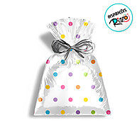 Sacos Adesivos Dots Colors: 100 Unidades para Presentes! - imagem 2